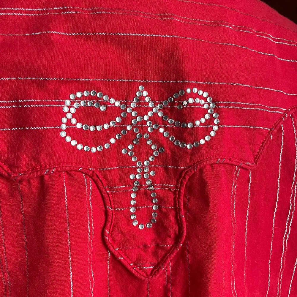 Rough Rider Rhinestone Button Down Size L - Picture 7 of 12
